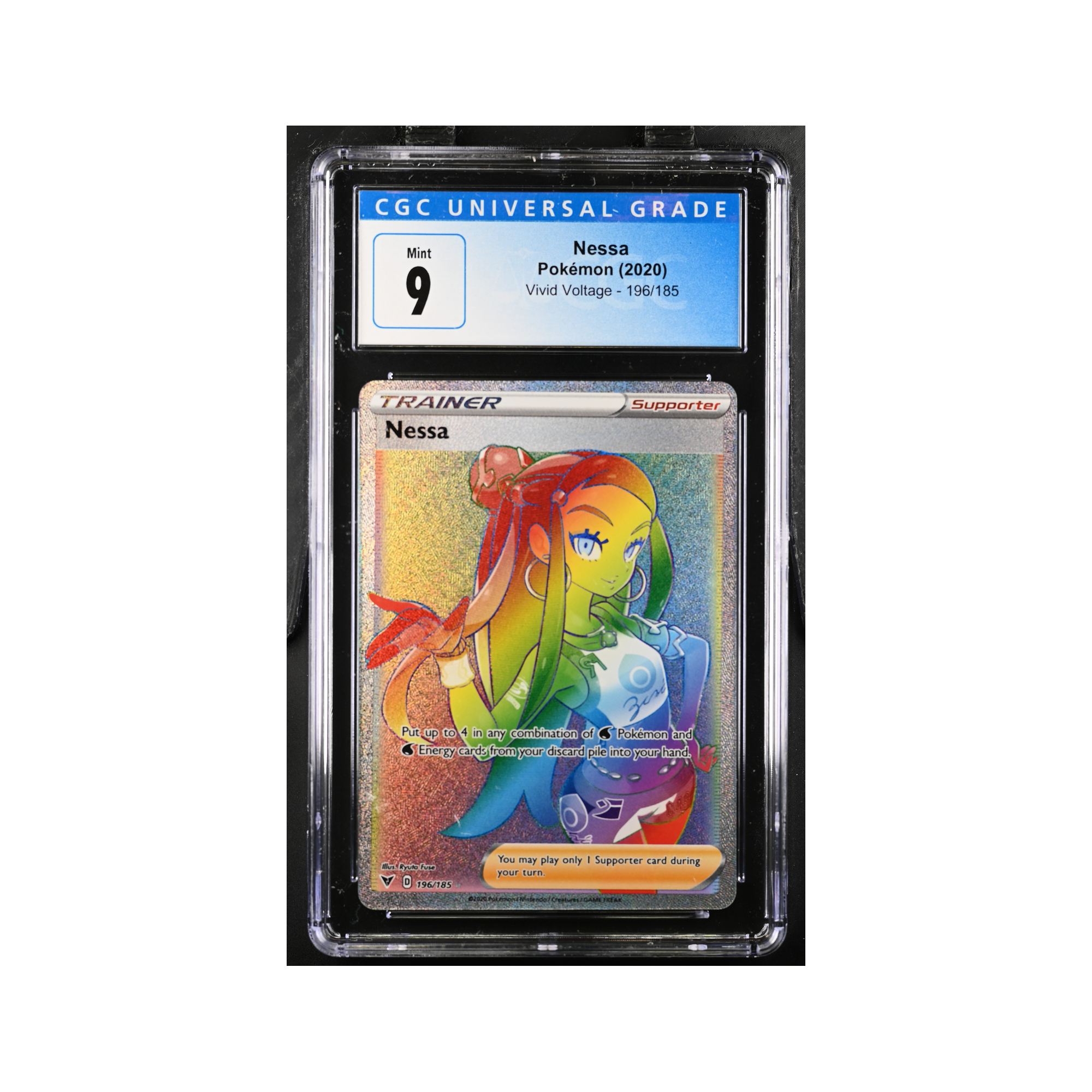 2020 Pokemon Vivid Voltage Nessa #196 CGC 9 – Common Lands