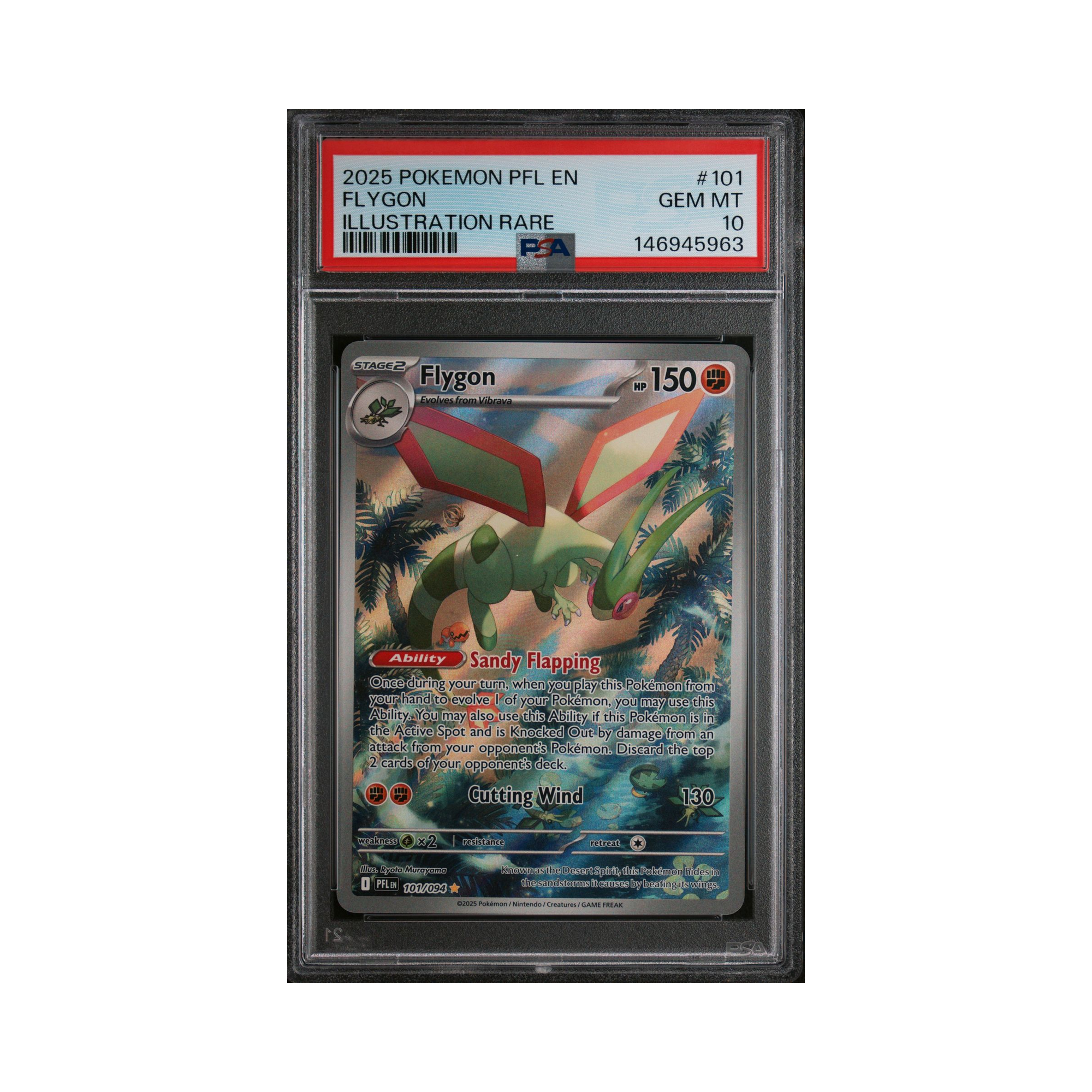 2025 Pokemon Phantasmal Flames Flygon #101 PSA 10 – Common Lands