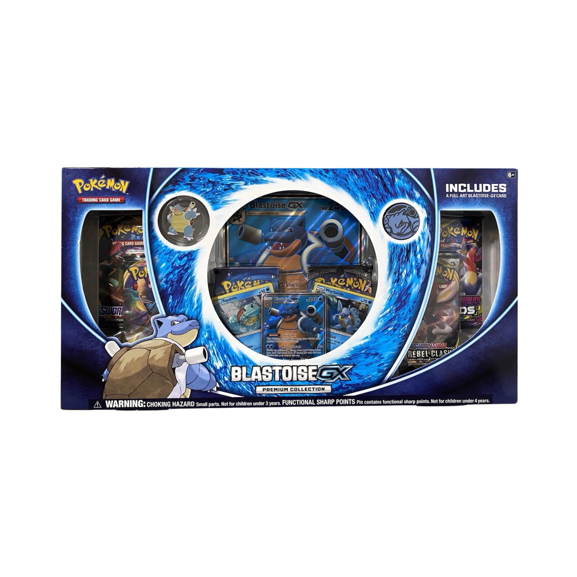 pokemon booster box blastoise Pokemon Blastoise GX Premium Collection Box- 3 Foil Cards