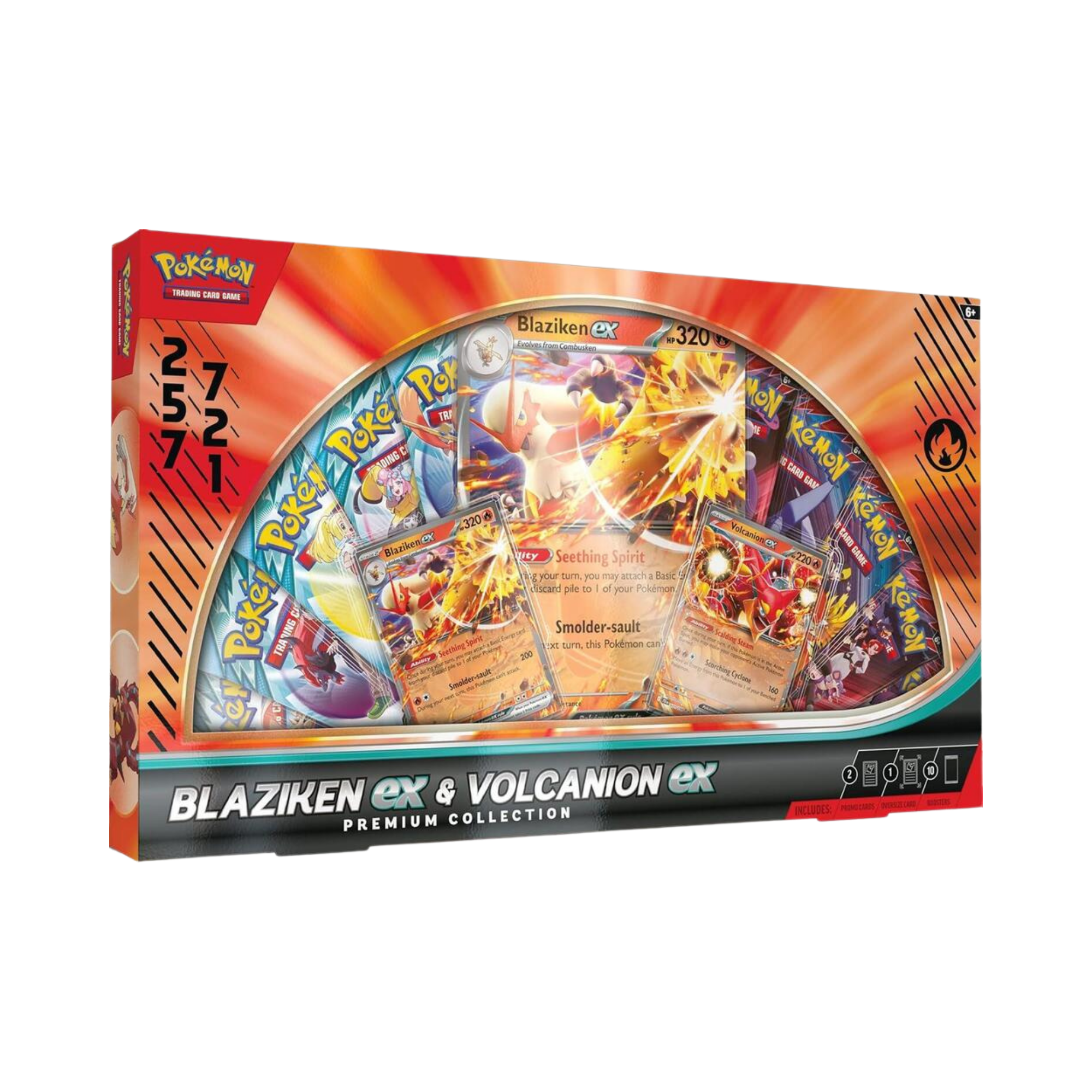 Blaziken ex & Volcanion ex Premium Collection – Common Lands