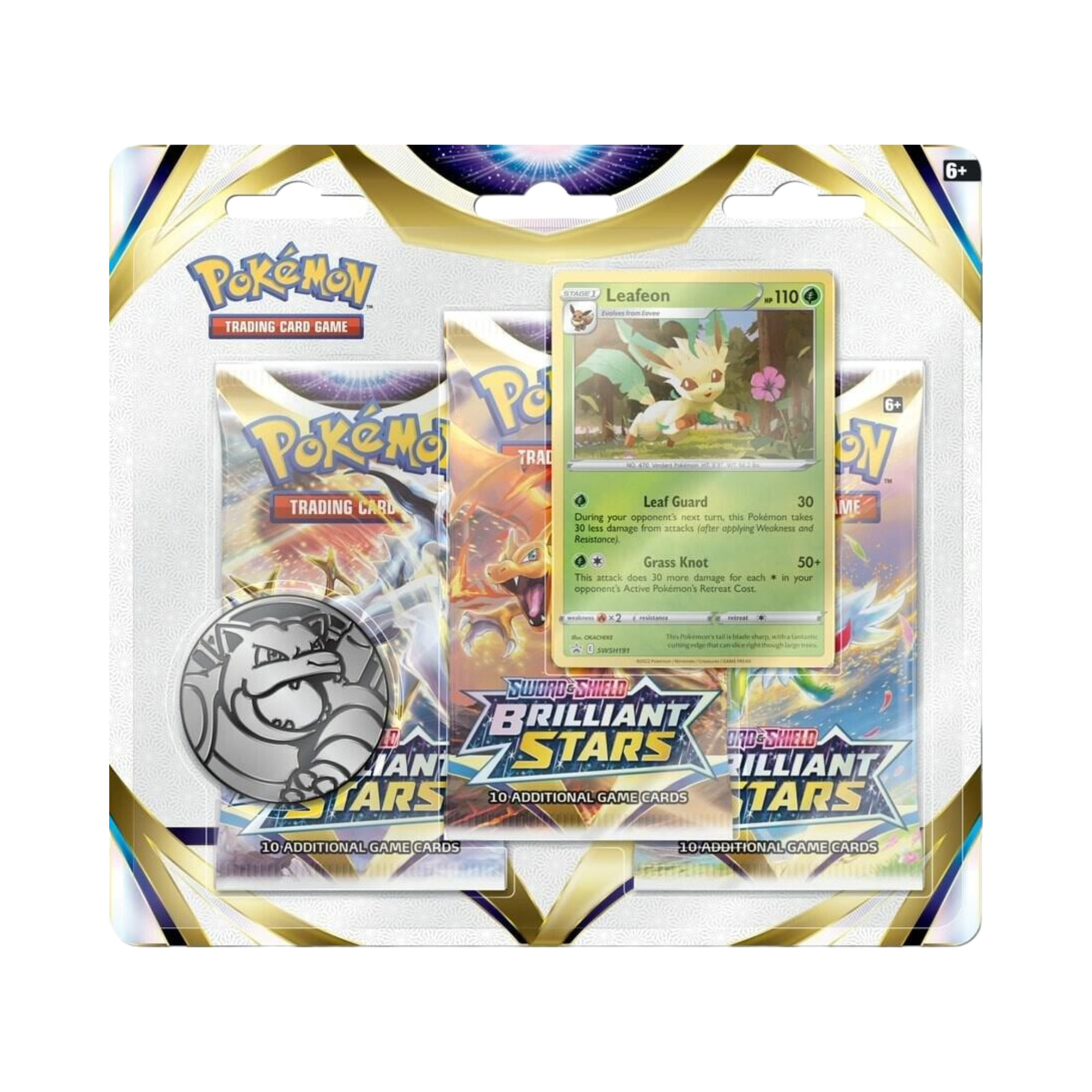 Brilliant Stars 3-Pack Blister [Leafeon]  Common Lands