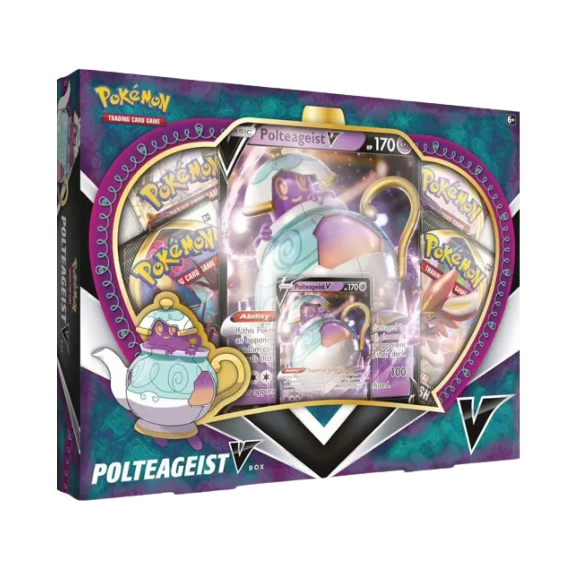 polteageist pokemon card TCG: V Box Case Color:GoldYellow Vehicle Trading Card Shield Promo Cards Singles Phantom Forces Card Prices
