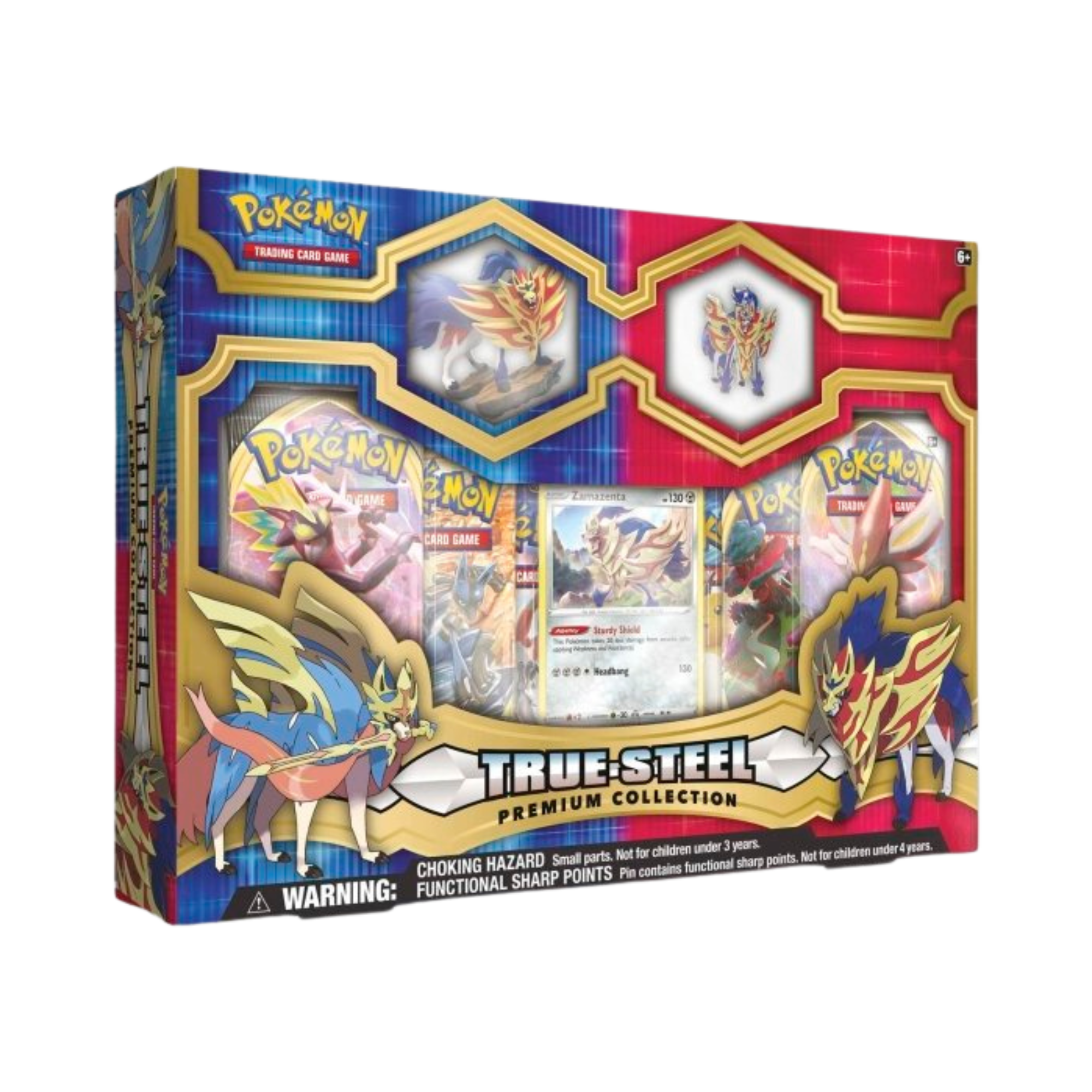 pokemon cards steel True Steel Premium Collection [Zamazenta] [DAMAGED] – Common Lands