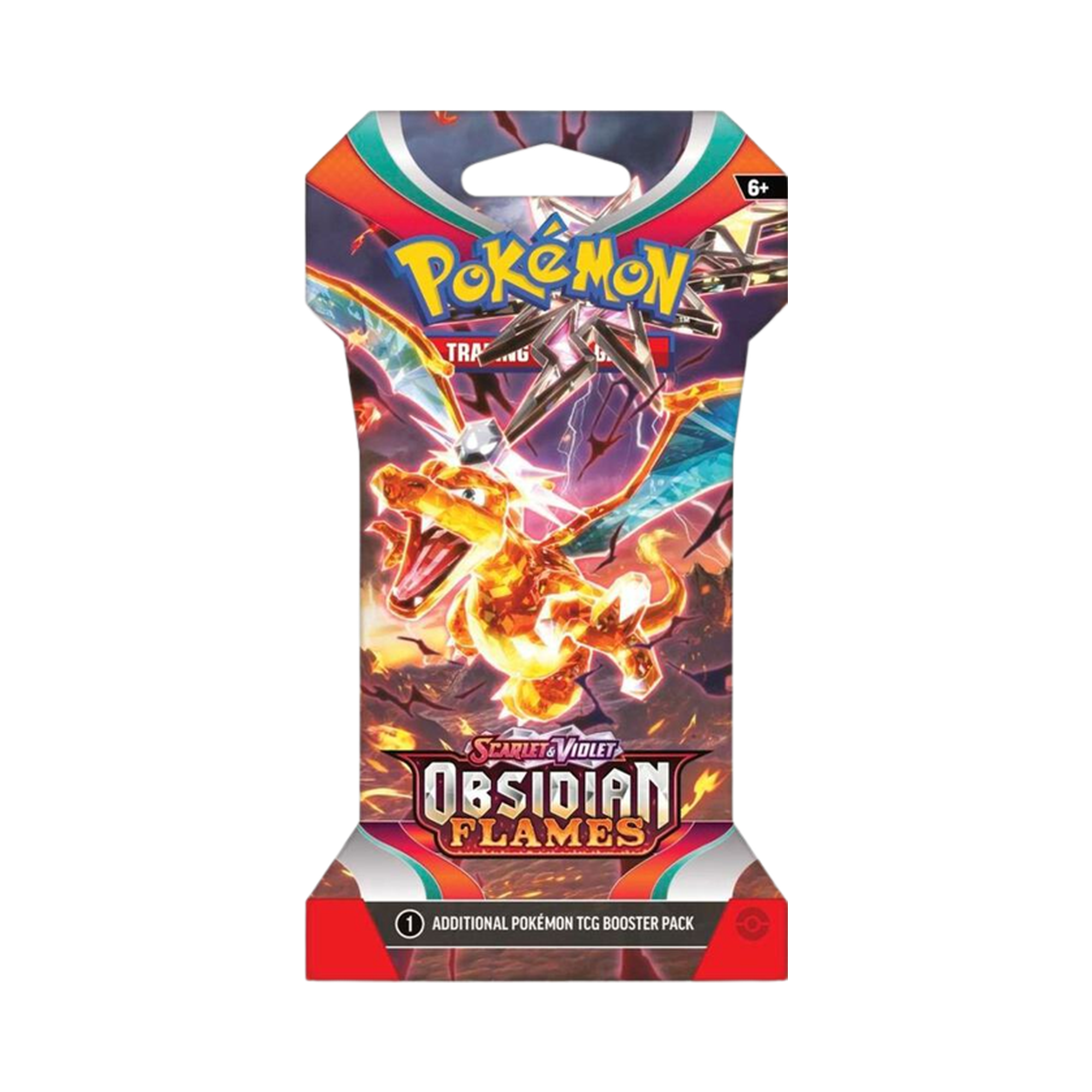 Obsidian Flames Sleeved Booster Pack – Common Lands