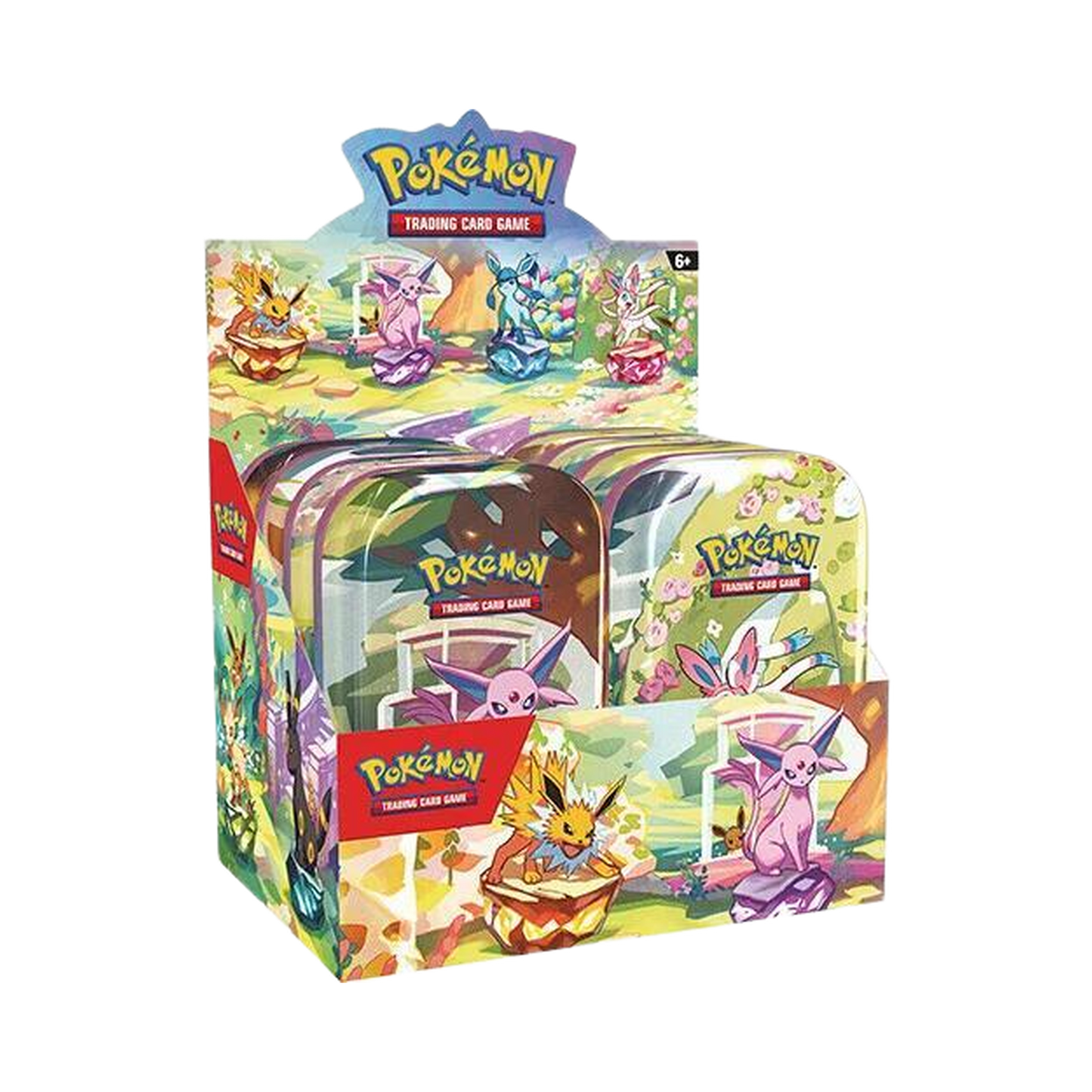 Prismatic Evolutions Mini Tin Display