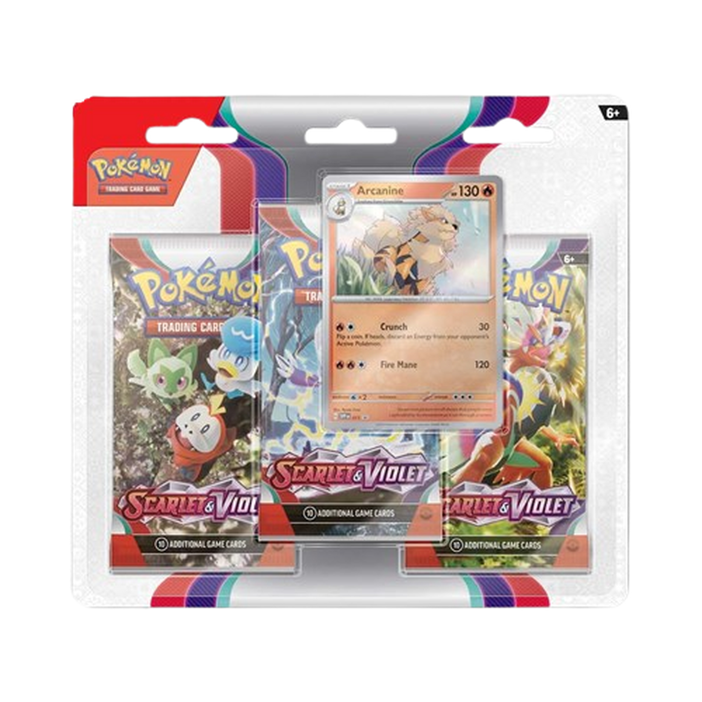 Scarlet & Violet 3-Pack Blister - Arcanine