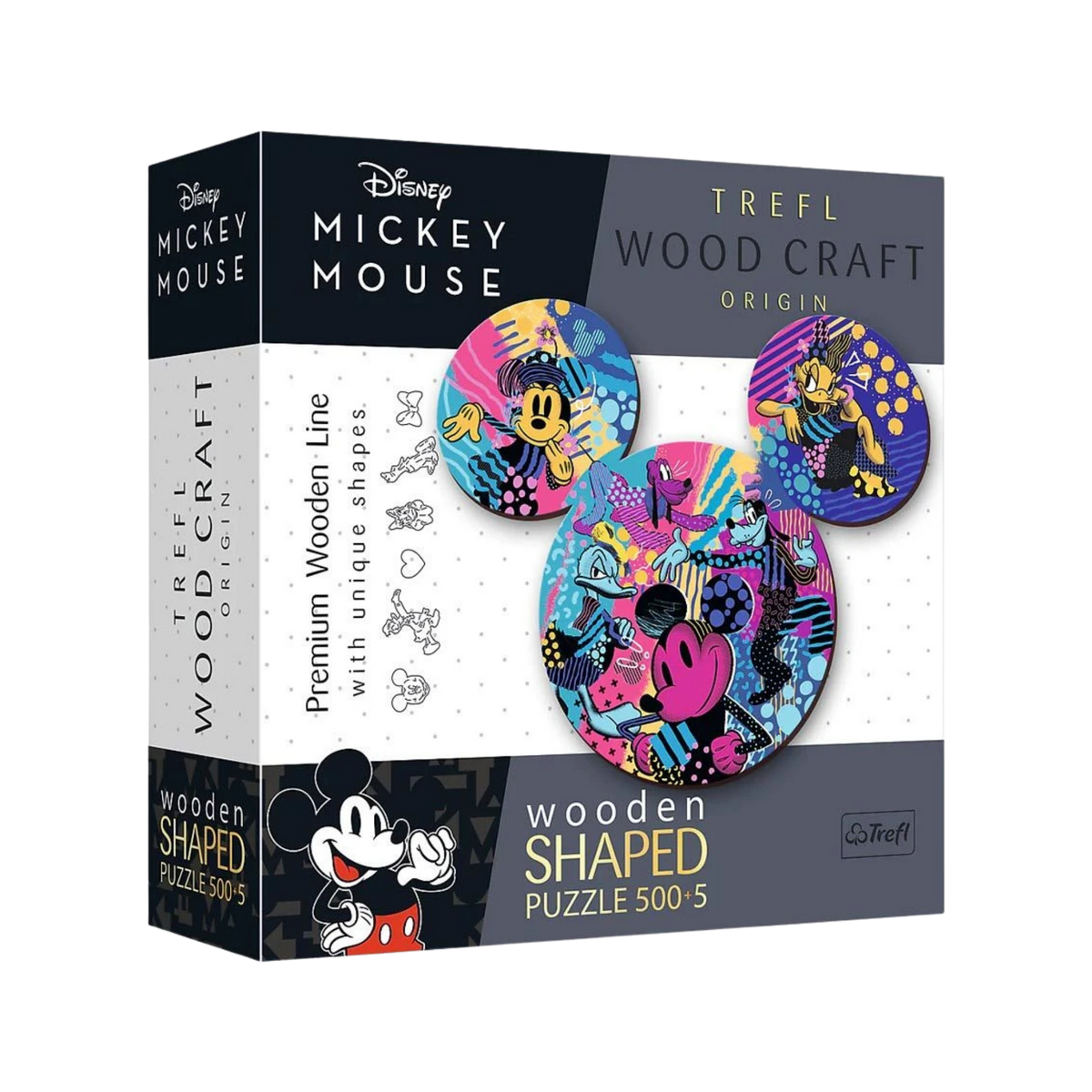 Trefl Wood Craft Disney Mickey Mouse 500+5 Piece Wooden Puzzle