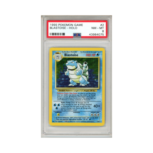 1999 Pokemon Base Blastoise #2 PSA 8