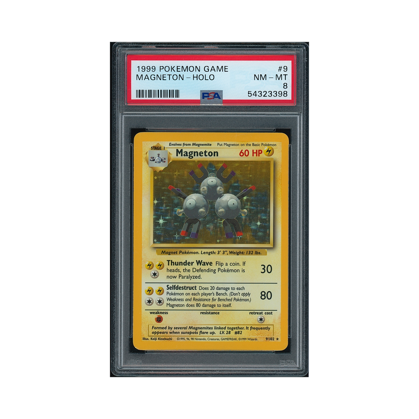 1999 Pokemon Game Magneton #9 PSA 8