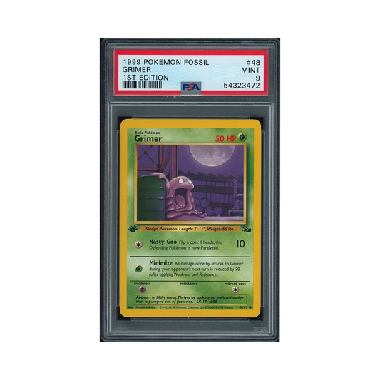 1999 Pokemon Fossil Grimer 1st Edition #48 PSA 9