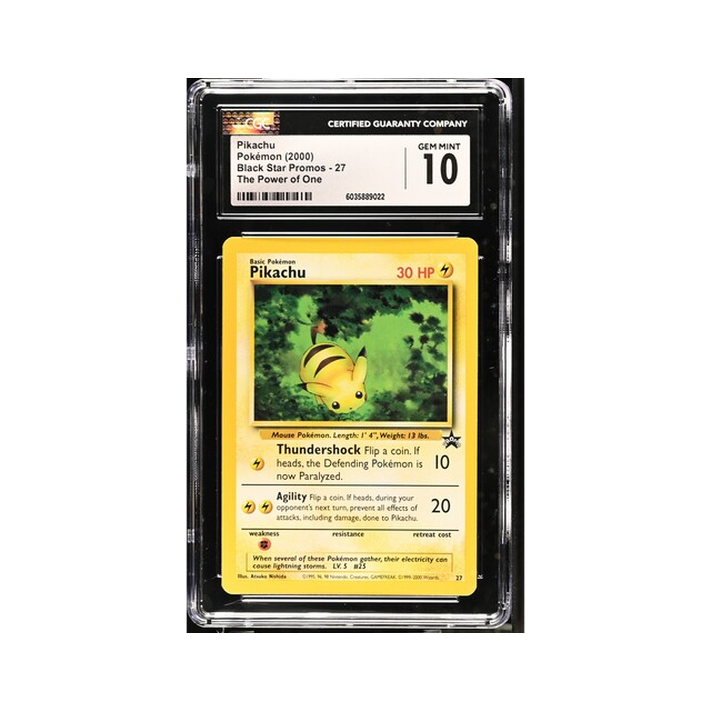 2000 Pokemon Wizards Black Star Promos Pikachu #27 CGC 10