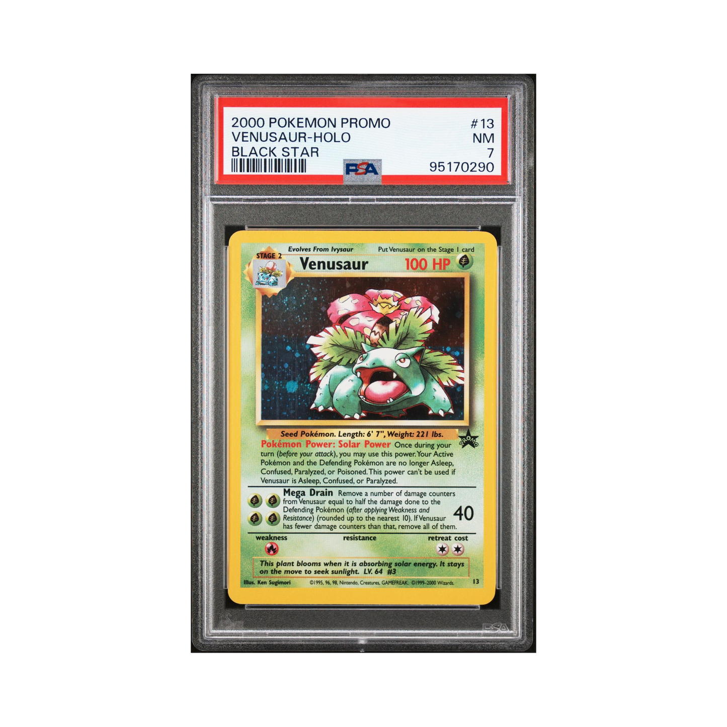 2000 Pokemon Wizards Black Star Promos Venusaur #13 PSA 7