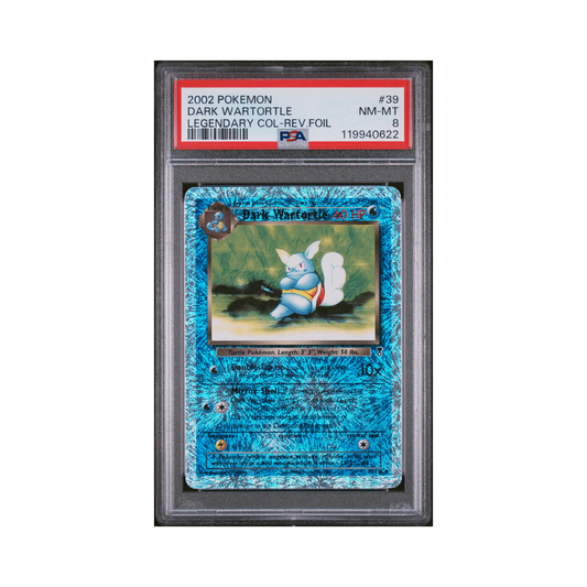 2002 Pokemon Legendary Collection Dark Wartortle [Reverse] #39 PSA 8