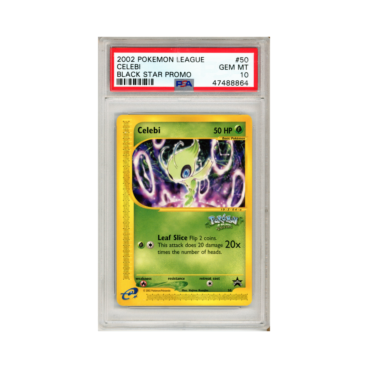 2002 Pokemon Wizards Black Star Promos Celebi #50 PSA 10
