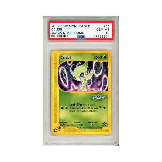 2002 Pokemon Wizards Black Star Promos Celebi #50 PSA 10