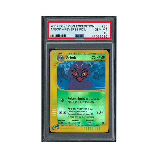 2002 Pokemon Expedition Arbok Reverse-Foil #35 PSA 10