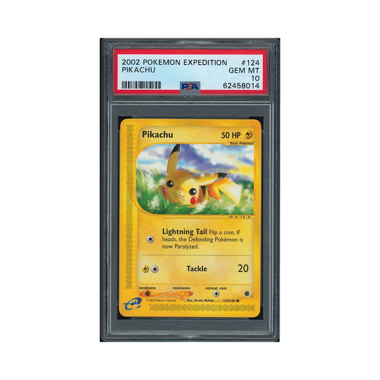 2002 Pokemon Expedition Pikachu #124 PSA 10