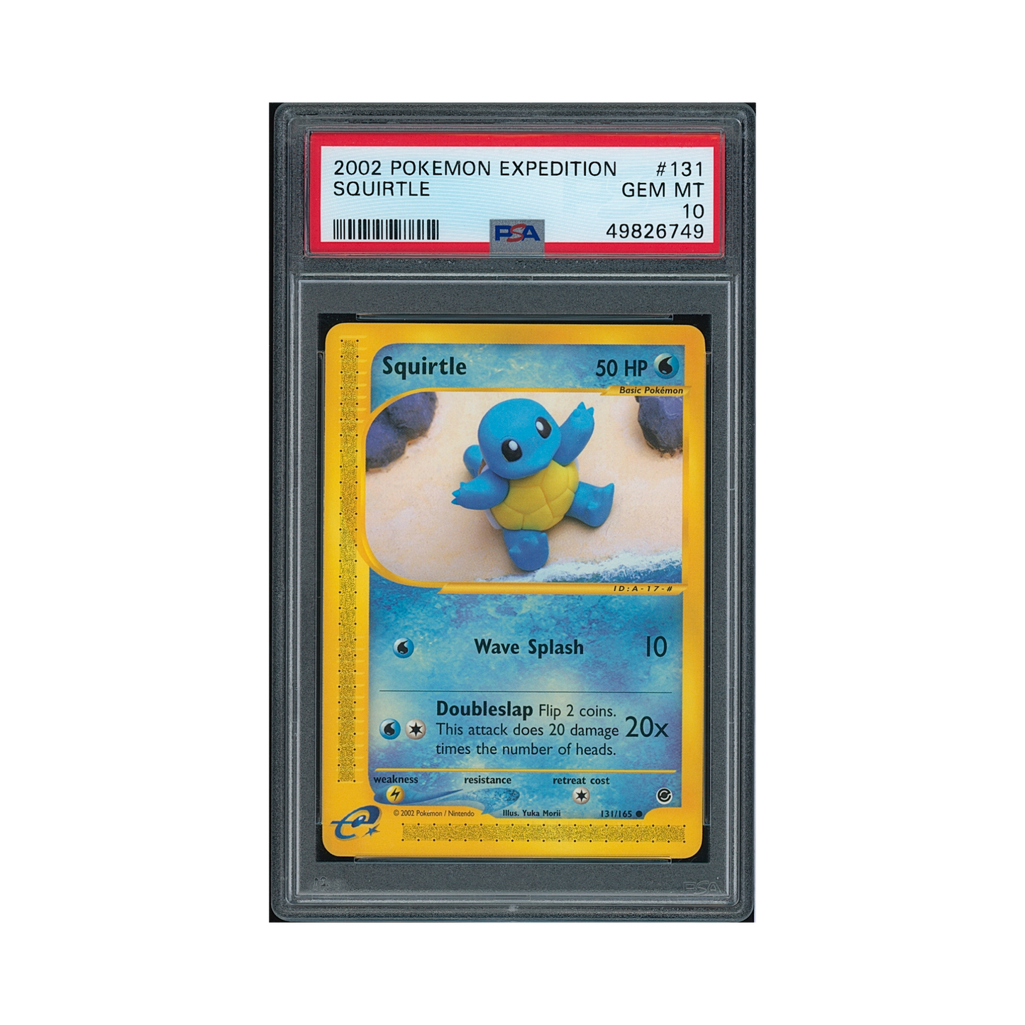 2002 Pokemon Expedition Squirtle #131 PSA 10