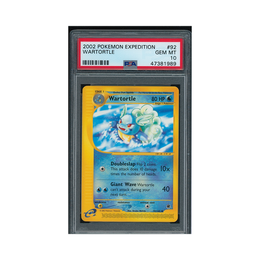 2002 Pokemon Expedition Wartortle #92 PSA 10