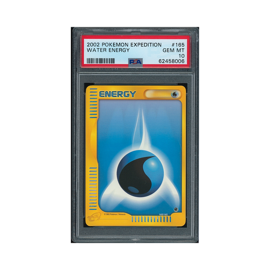 2002 Pokemon Expedition Water Energy #165 PSA 10