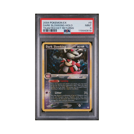 2004 Pokemon EX Team Rocket Returns Dark Slowking #9 PSA 9