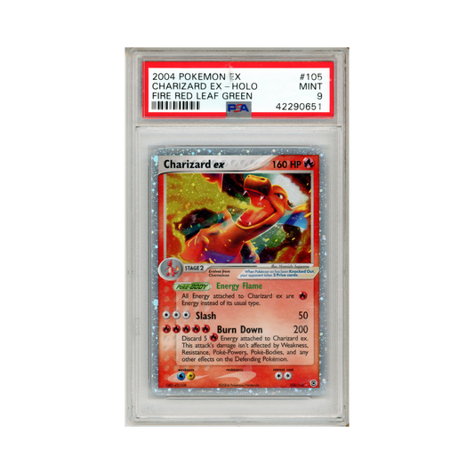 2004 Pokemon FireRed & LeafGreen Charizard ex #105 PSA 9