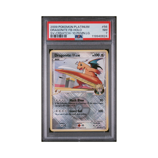 2009 Pokemon Platinum Supreme Victors Dragonite Fb #56 PSA 7
