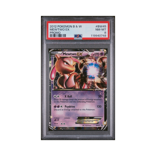 2012 Pokemon Black & White Promo Mewtwo EX #BW45 PSA 8