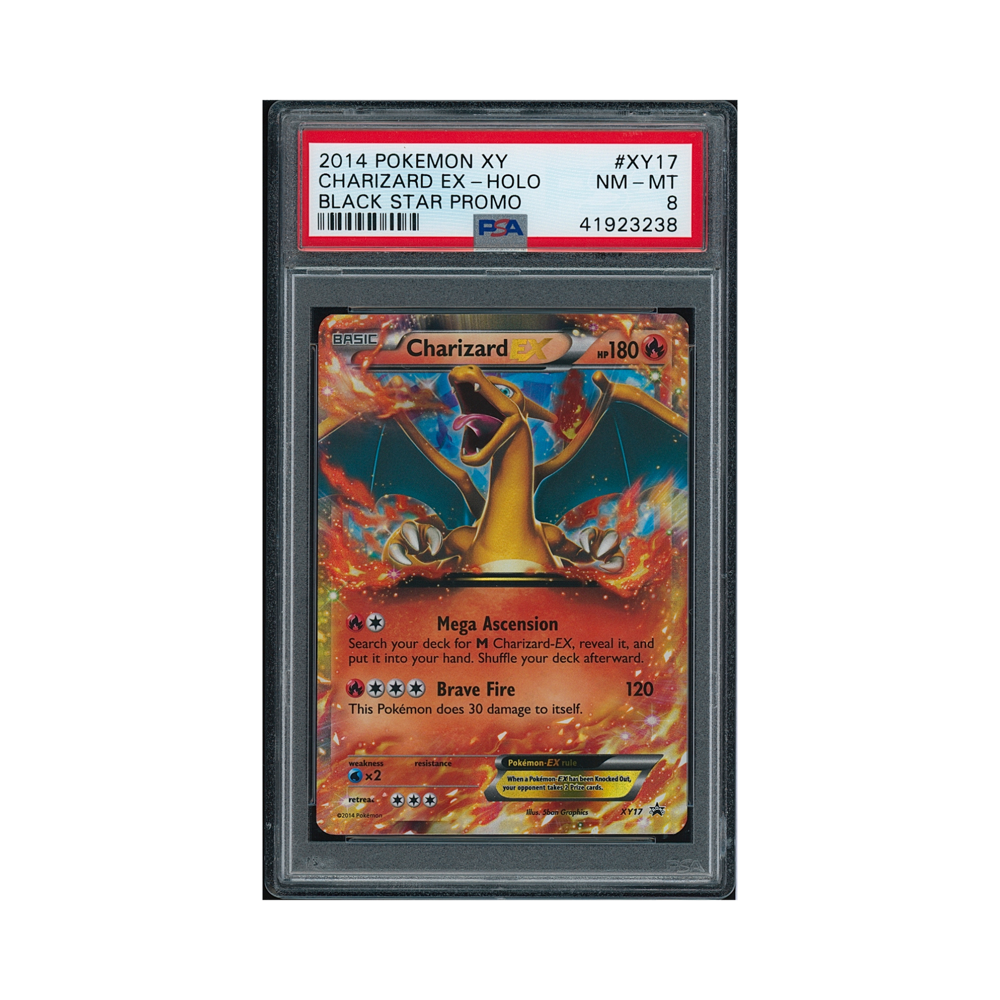 2014 Pokemon XY Black Star Promo Charizard EX #XY17 PSA 8 – Common