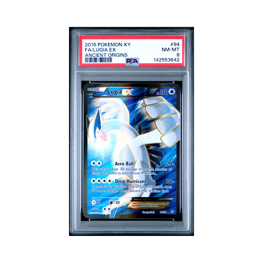 2015 Pokemon XY Ancient Origins Lugia EX #94 PSA 8