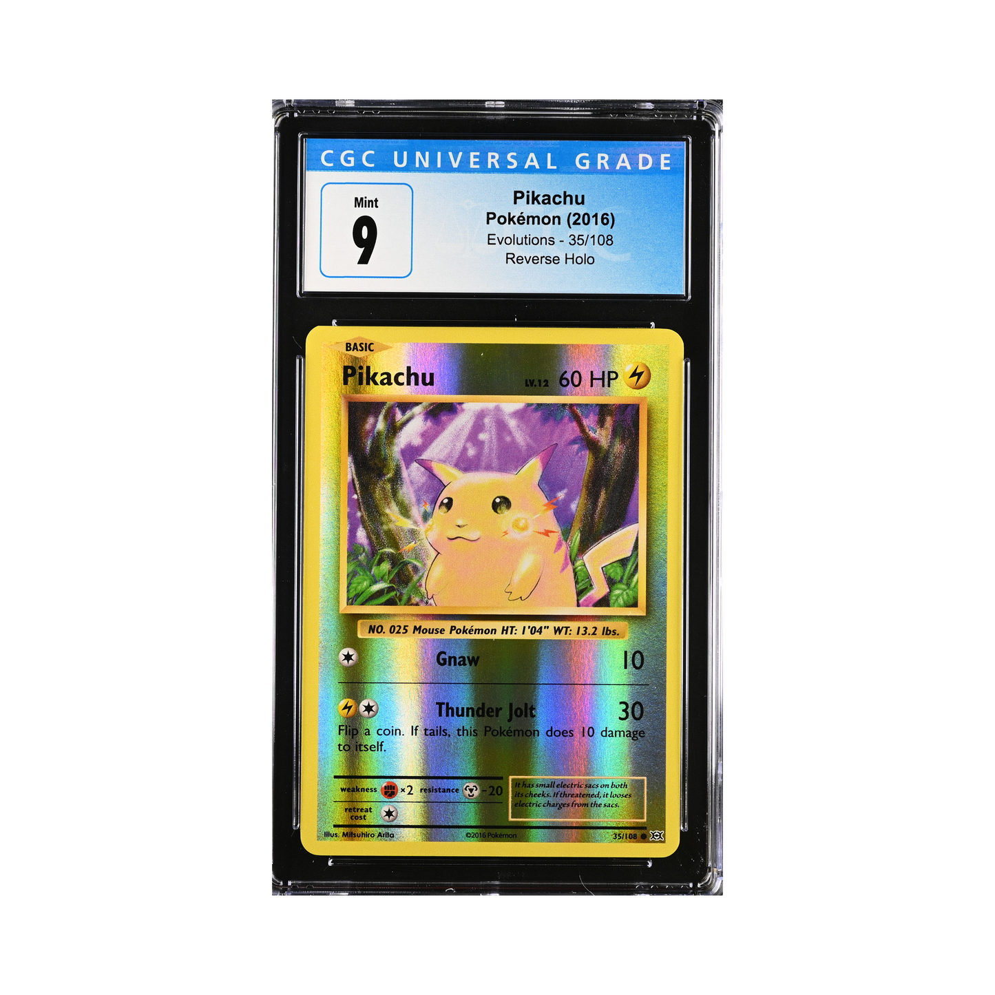 2016 Pokemon Evolutions Pikachu #35 CGC 9