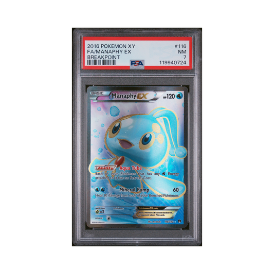 2016 Pokemon XY Breakpoint Manaphy EX #116 PSA 7