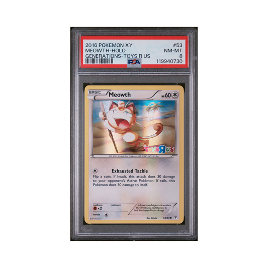 2016 Pokemon XY Generations Meowth #53 PSA 8