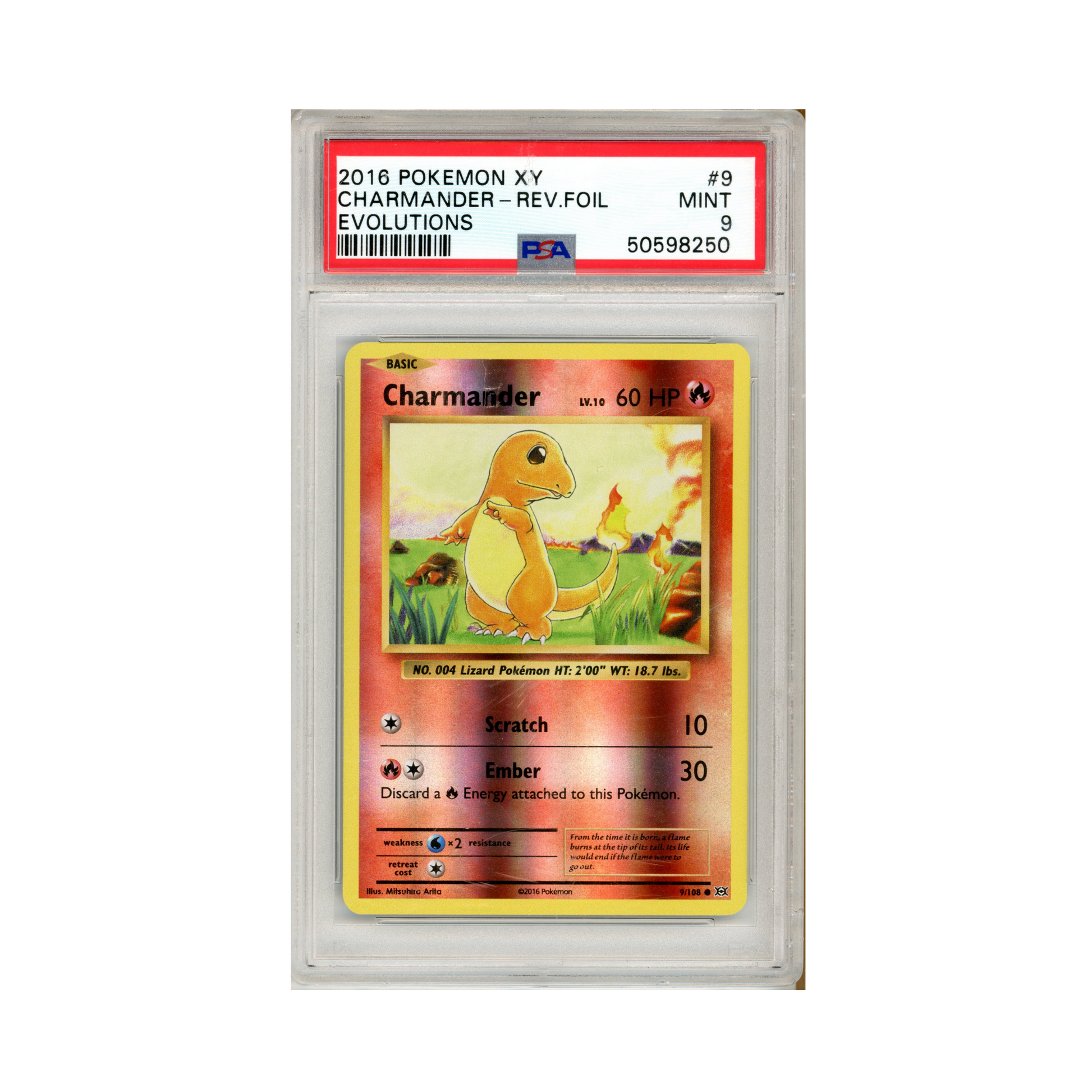 2016 Pokemon Evolutions Charmander #9 PSA 9 – Common Lands
