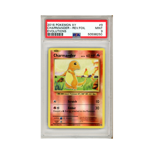 2016 Pokemon Evolutions Charmander #9 PSA 9
