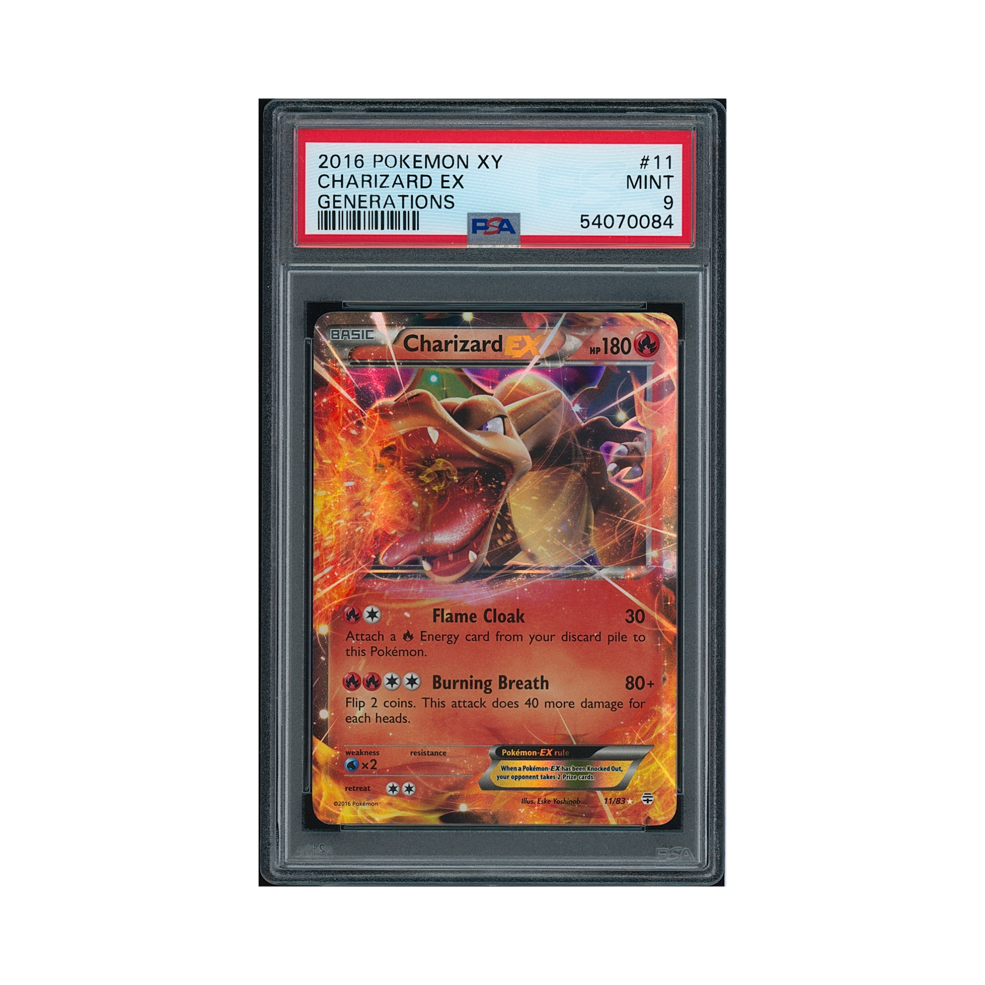 2016 Pokemon XY Generations Charizard EX #11 PSA 9 – Common Lands