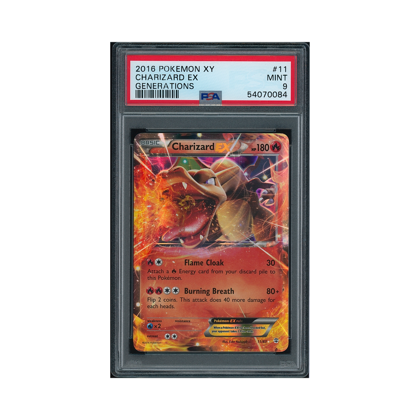 2016 Pokemon XY Generations Charizard EX #11 PSA 9