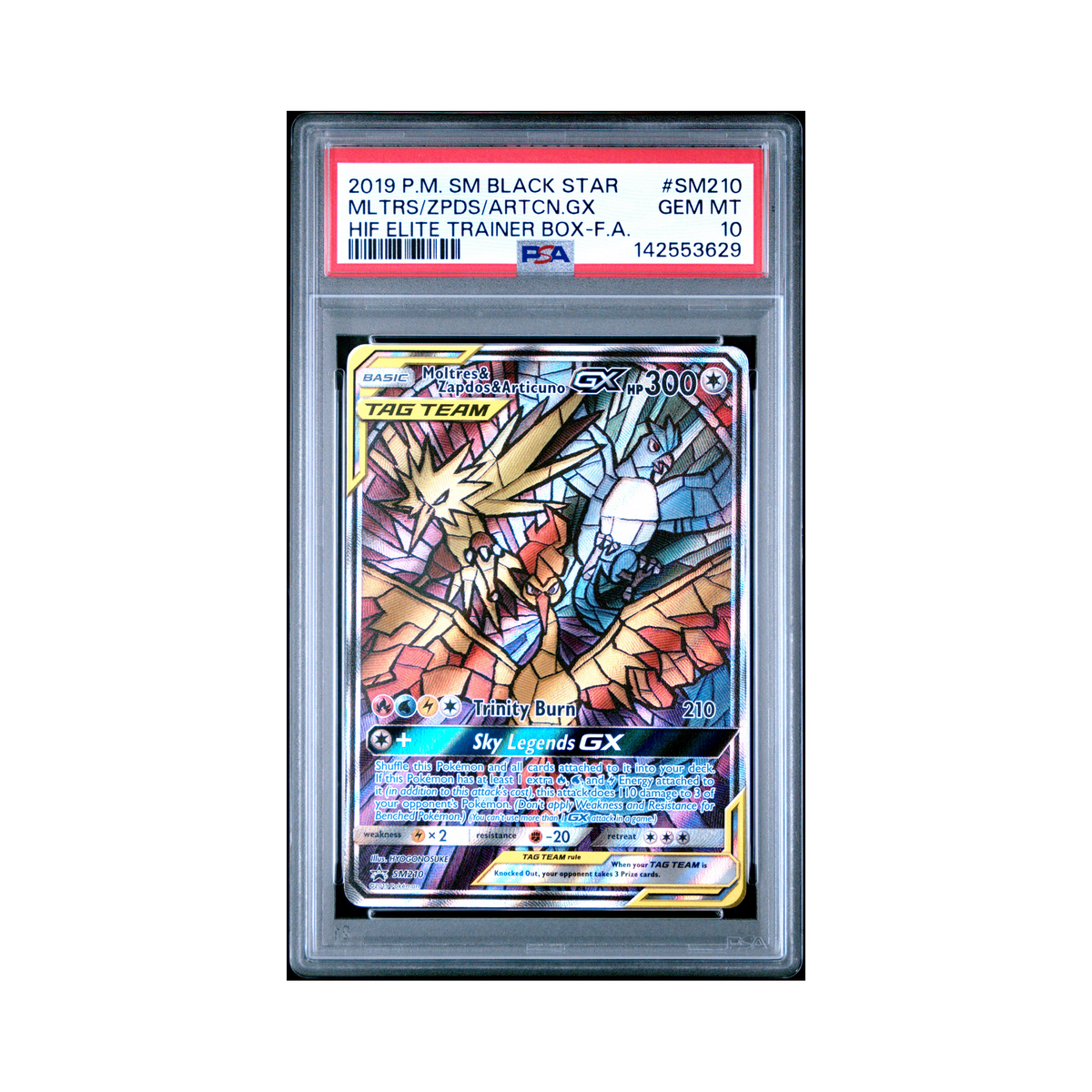 2019 Pokemon SM Black Star Promo Mltrs/zpds/artcn.gx #SM210 PSA 10