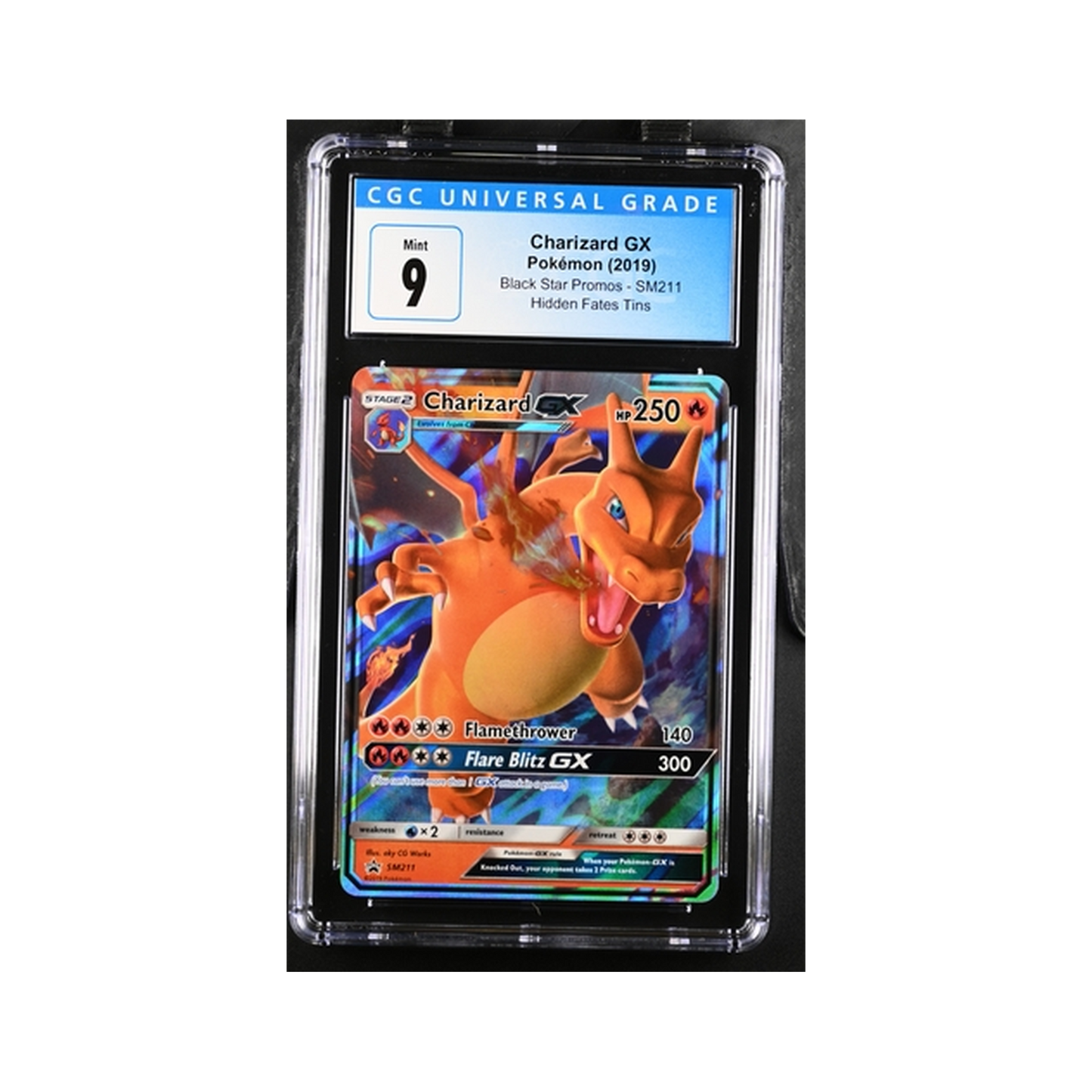 2019 Pokemon SM Black Star Promos Charizard-GX #SM211 CGC 9