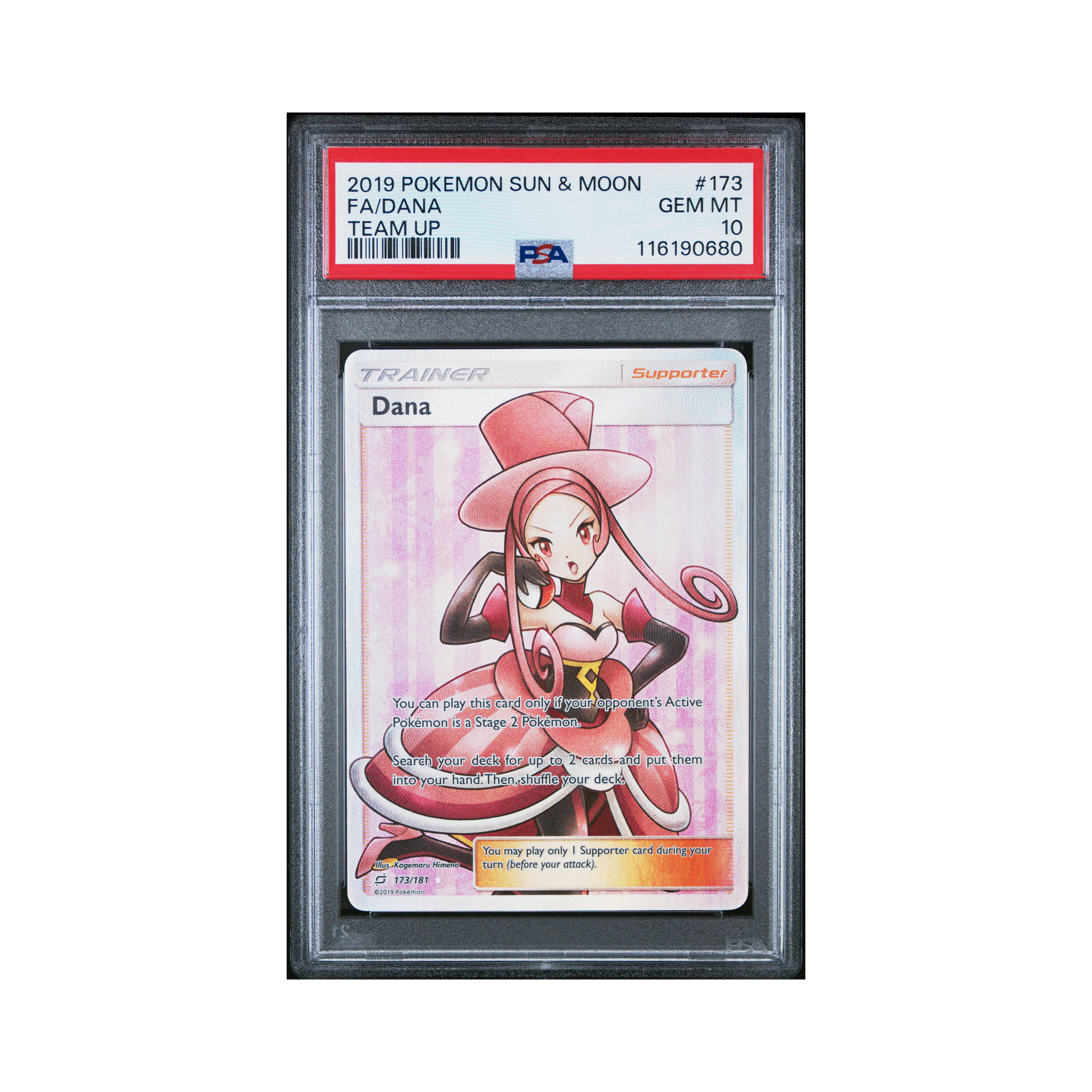 2019 Pokemon Sun & Moon Team Up Dana #173 PSA 10 – Common Lands