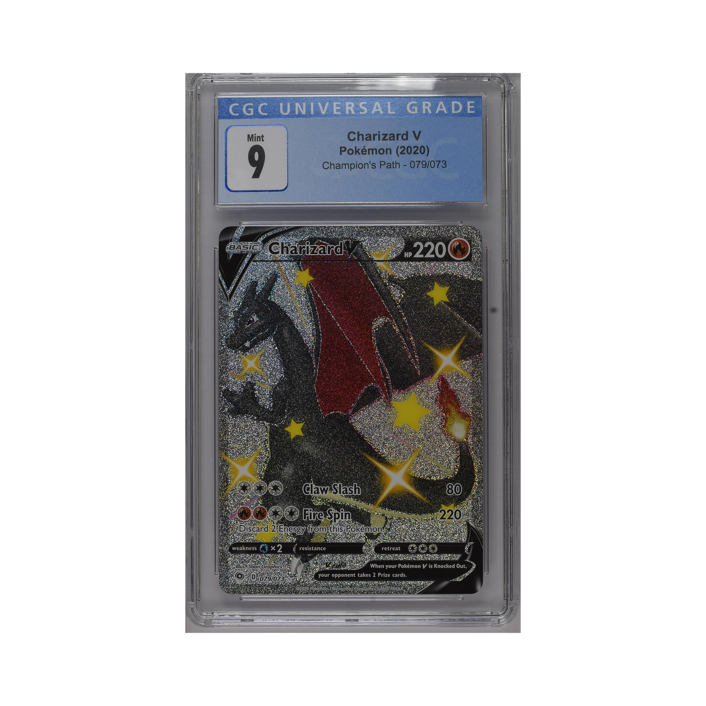 2020 Pokemon Champion's Path Charizard V #79 CGC 9