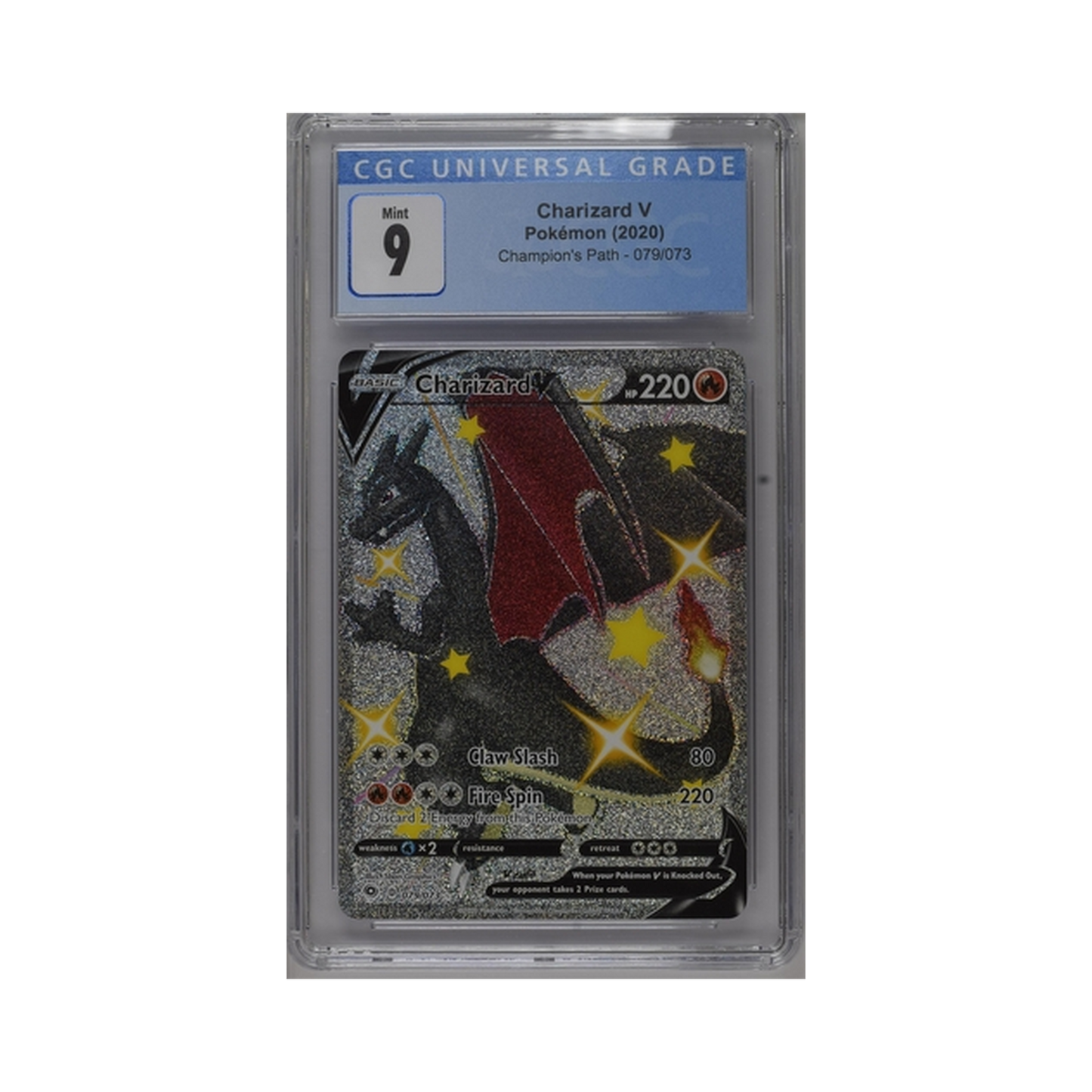 2020 Pokemon Champion's Path Charizard V #79 CGC 9