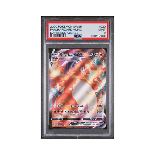 2020 Pokemon Sword & Shield Darkness Ablaze Charizard VMAX #020 PSA 9