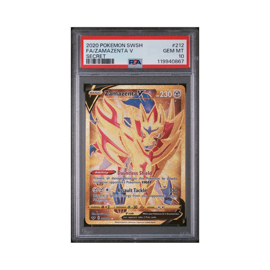 2020 Pokemon Sword & Shield Zamazenta V #212 PSA 10