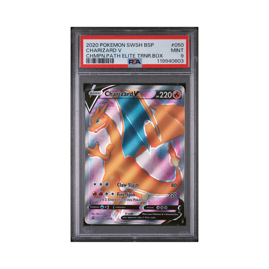 2020 Pokemon SWSH Black Star Promo Charizard V #050 PSA 9