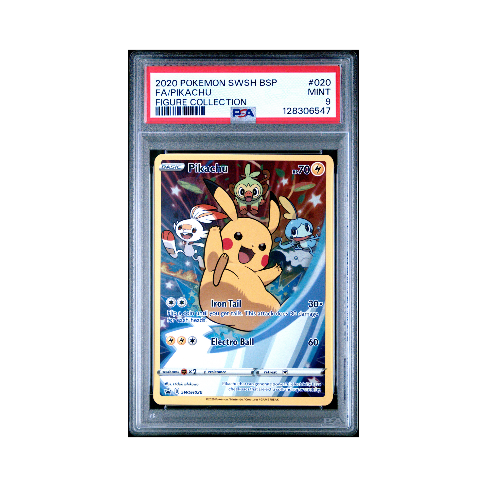 2020 pokemon pikachu card SWSH Black Star Promo #020 PSA 9 Deck:FINAL FANTASY VII - Limit Break Serialized Cards Colorless Artist Portal of Sanctuary -