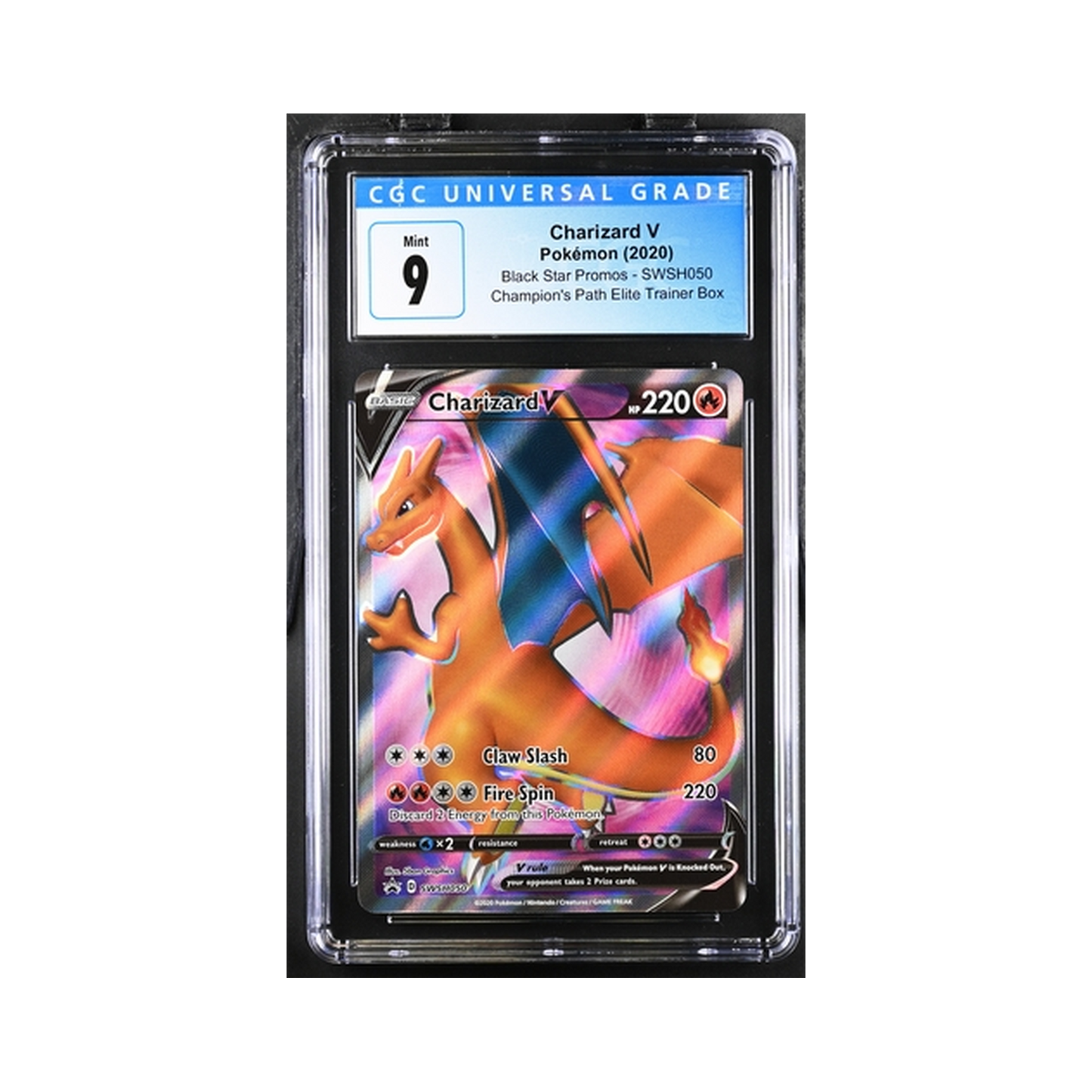 2020 Pokemon SWSH Black Star Promos Charizard V #SWSH050 CGC 9