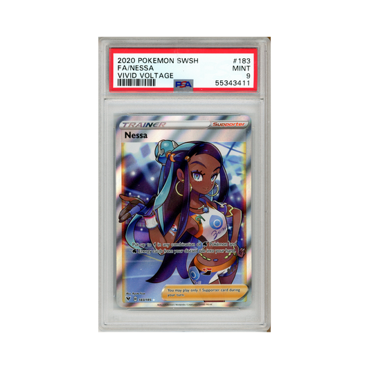 2020 Pokemon Vivid Voltage Nessa #183 PSA 9