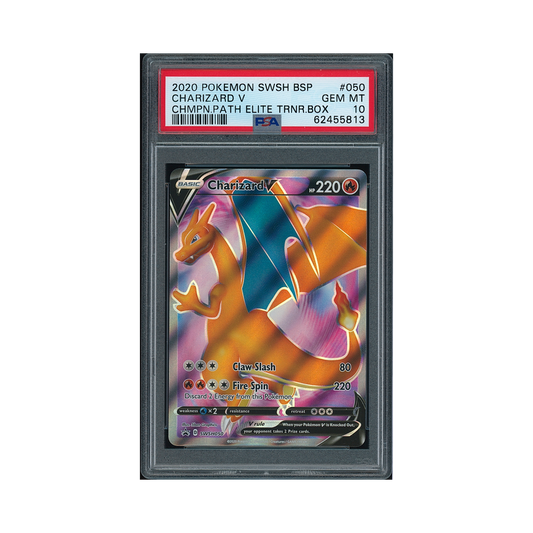 2020 Pokemon SWSH Black Star Promo Charizard V #050 PSA 10