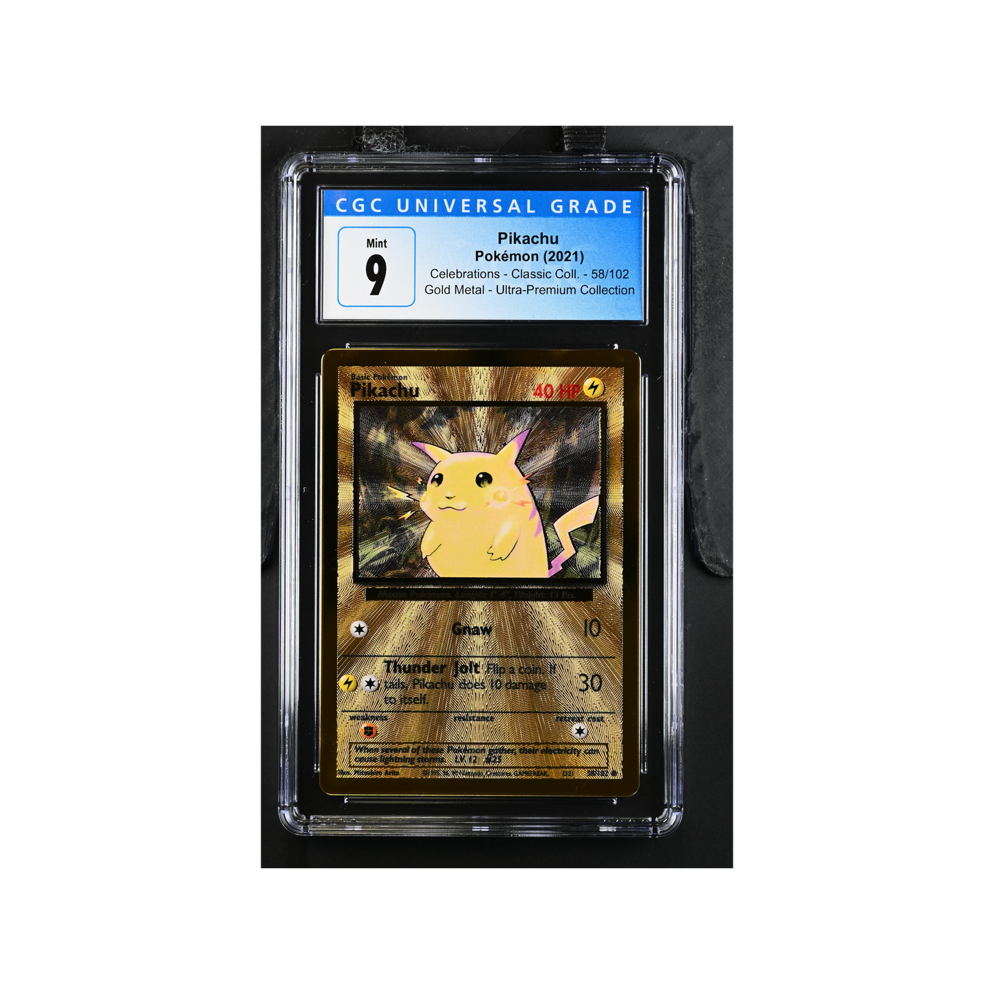 2021 Pokemon Base Pikachu #58 CGC 9